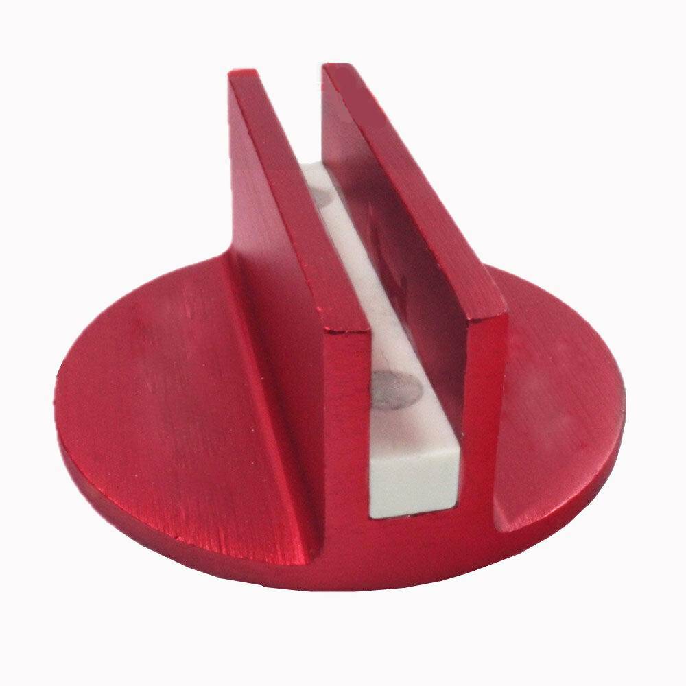 Premium Slotted Universal Magnetic Jack Pad Pinch Weld Frame Rail Adapter Red