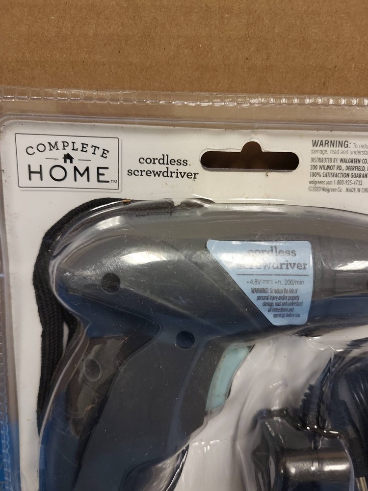 Complete Home Cordless Screwdriver Rechargeable Battery Power Tool Driver Bits