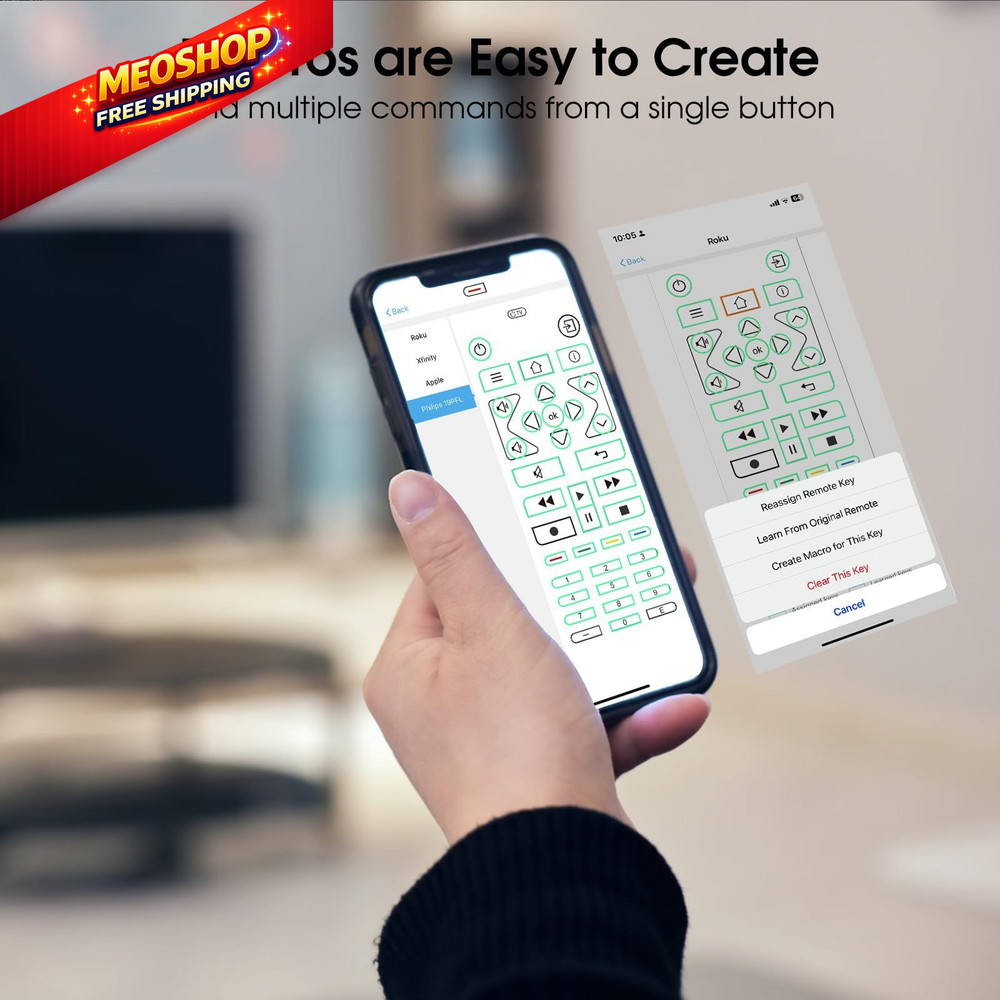 SofaBaton U2 Universal Remote with Backlit Button and Upgraded Scroll Black