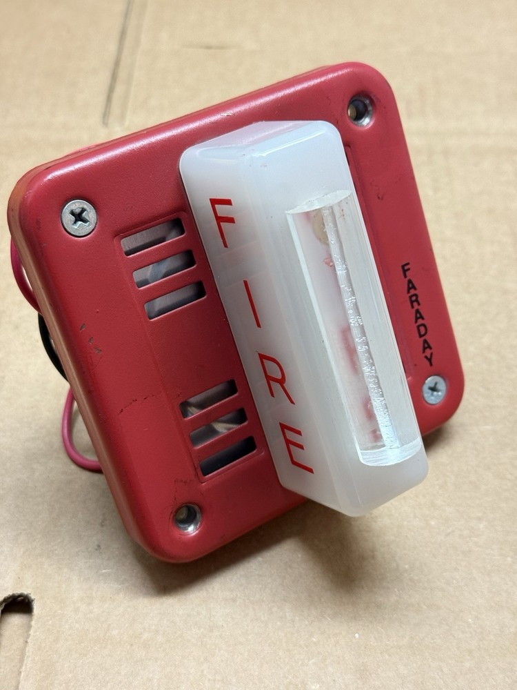 Faraday Strobe Fire Alarm Wall Mount Light Strobe Nice Condition