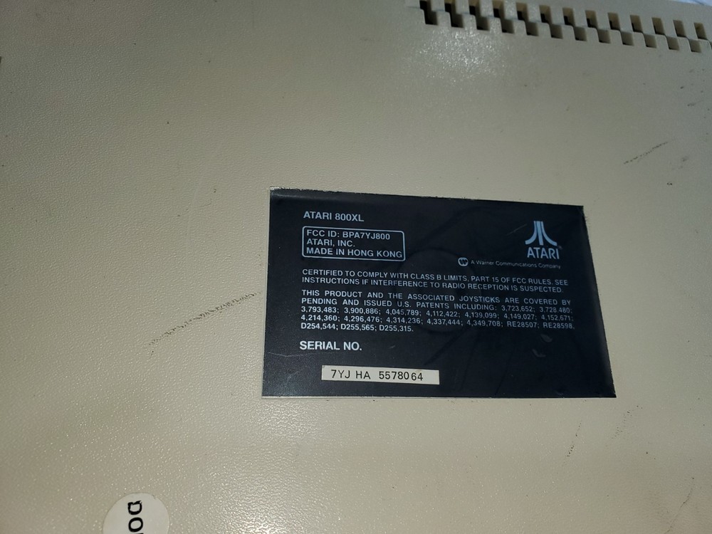 Atari 800XL Tested/Working View Pics