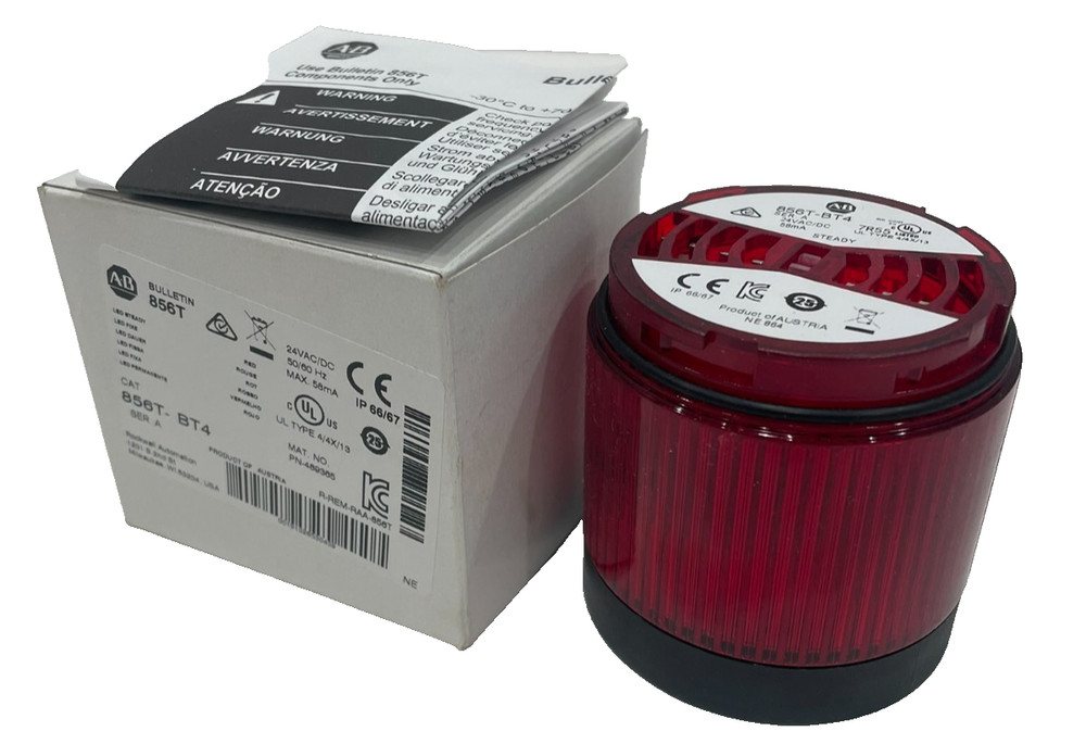 ALLEN BRADLEY 856T-BT4 STACK LIGHT SER. A 856TBT4 NEW, SURPLUS