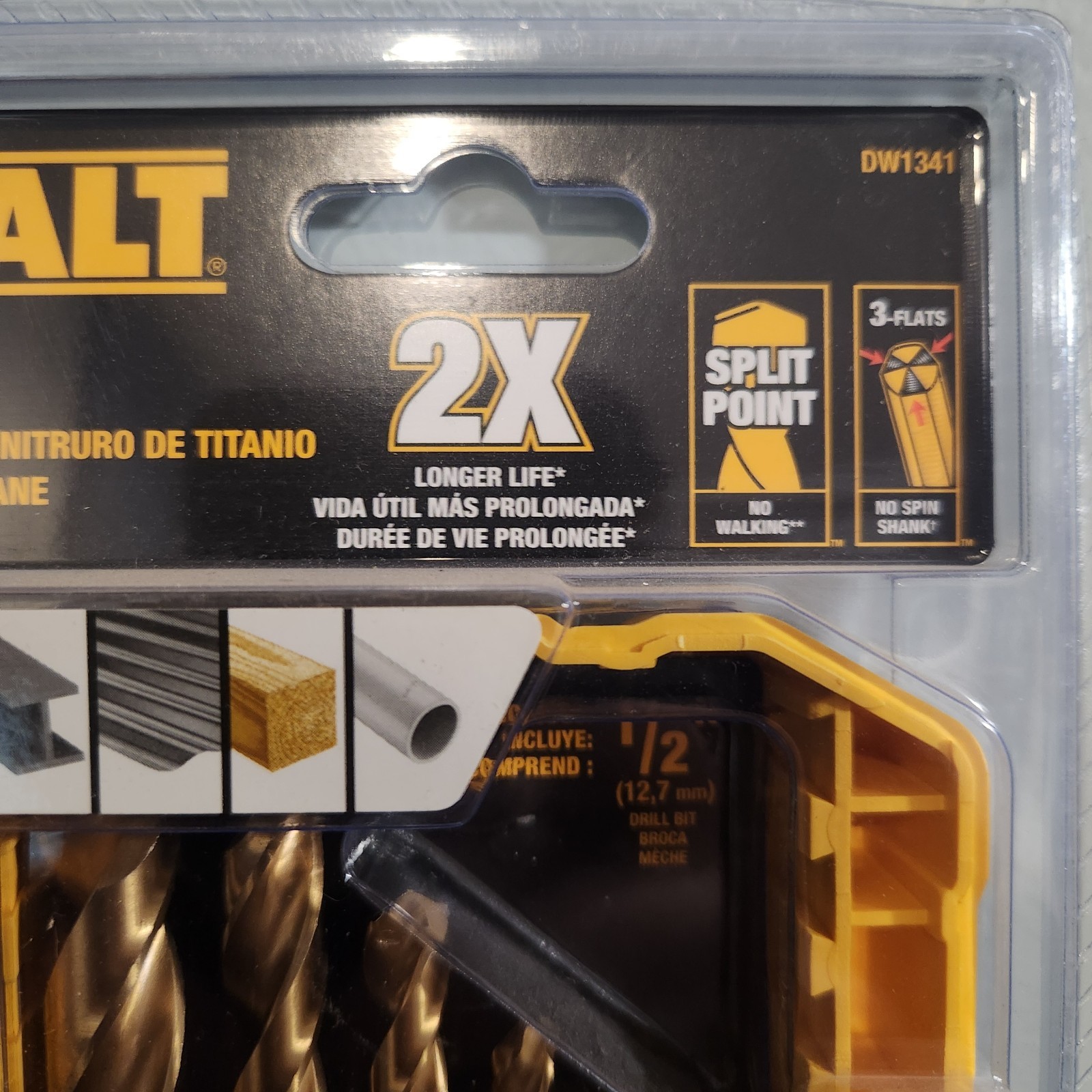 DEWALT 14 Piece Titanium Nitride Jobber Length Twist Drill Bit Set - DW1341