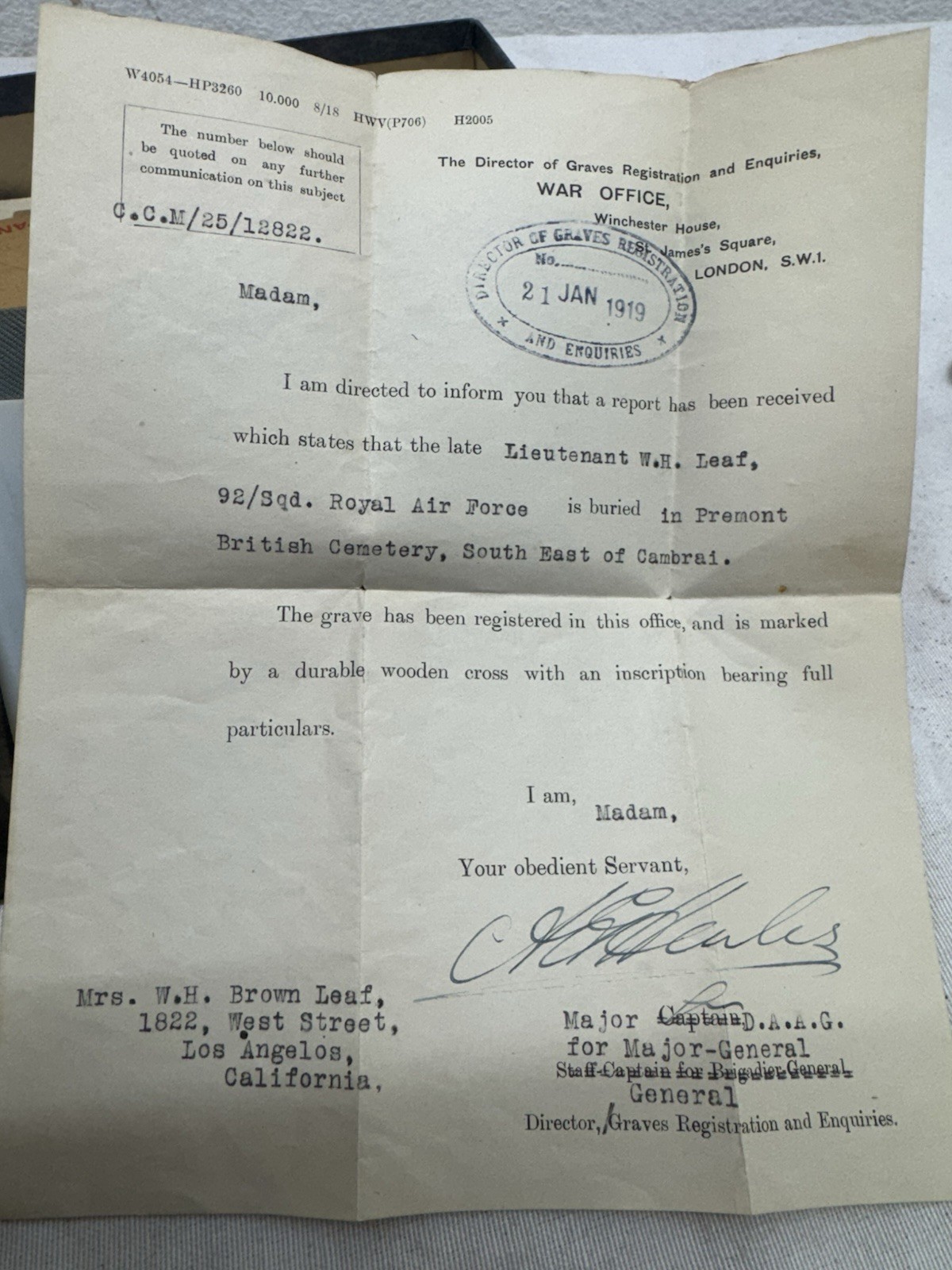 Amazing WW1 RAF Pilot KIA USA Volunteer Group,92nd Sq Killed On The Aerodome