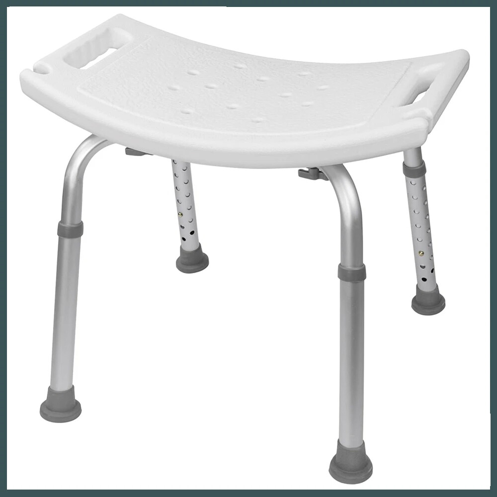 Shower Chair Seat 350lb Bath Stool Padded Height Adjustable Bathtub Seat Bench