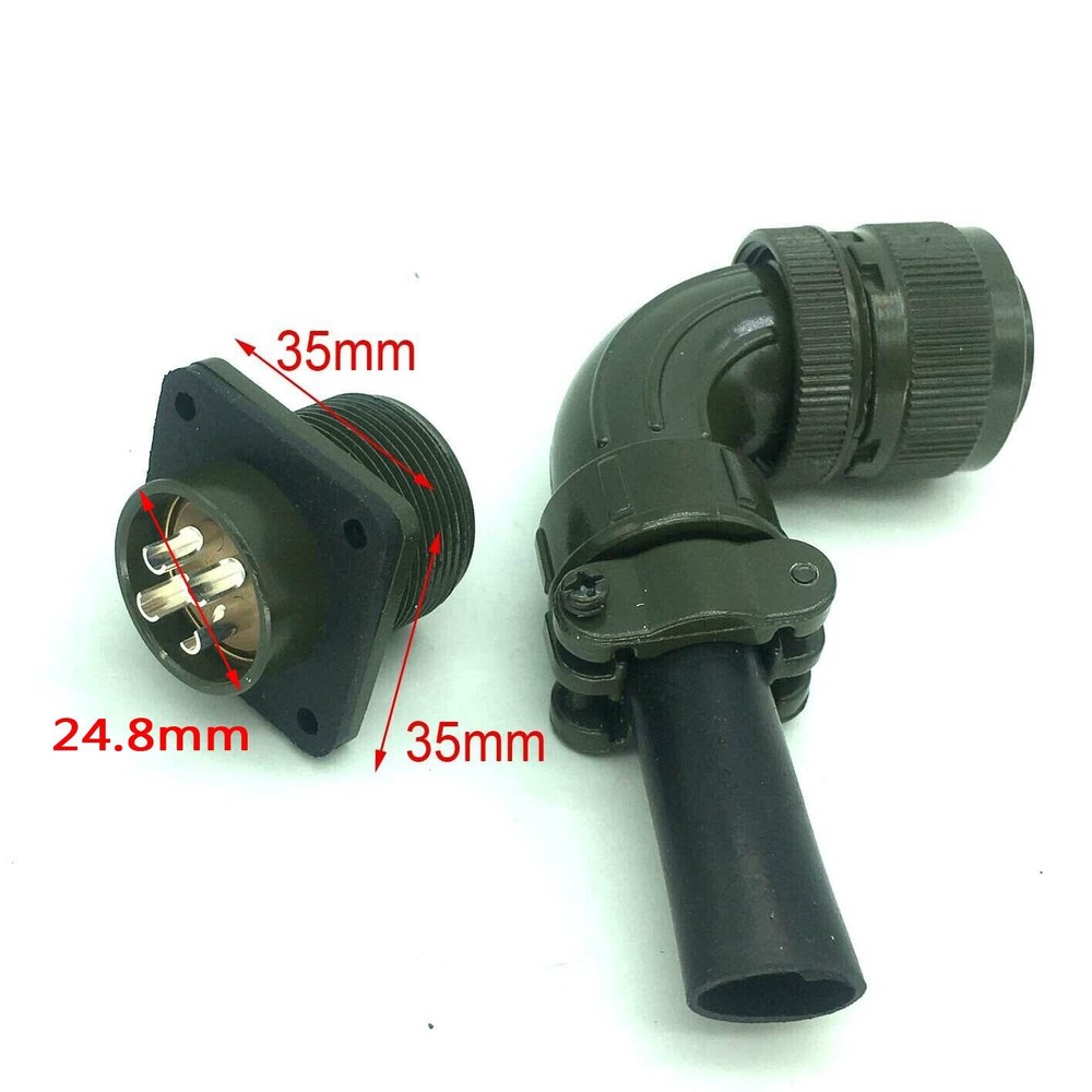 Reverse 4-pin core 90° Aviation plug servo motor special plug socket 3108 18-10S