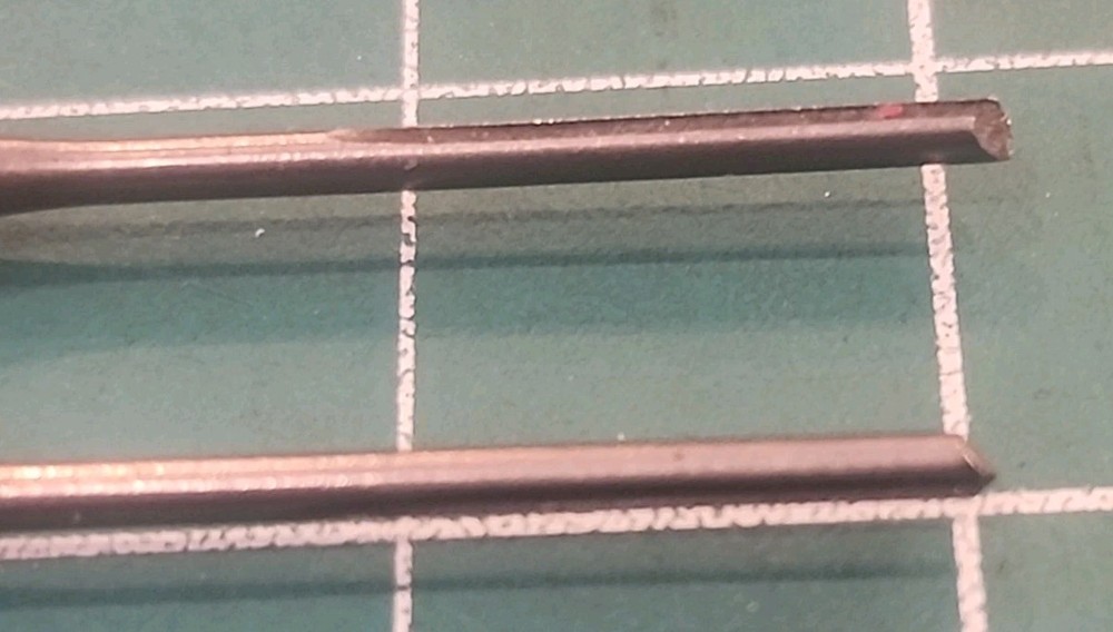 VTG STANLEY YANKEE Push Drill Points 2Pc 1/16" Bits - gwT4