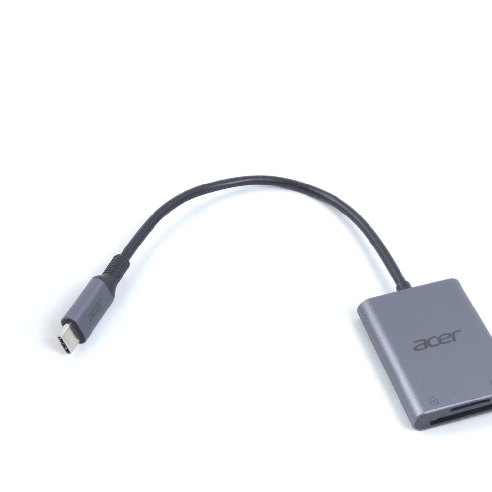 Acer SD Card Reader USB C, Dual Slots Type C to Memory Card Reader, Aluminum Mic
