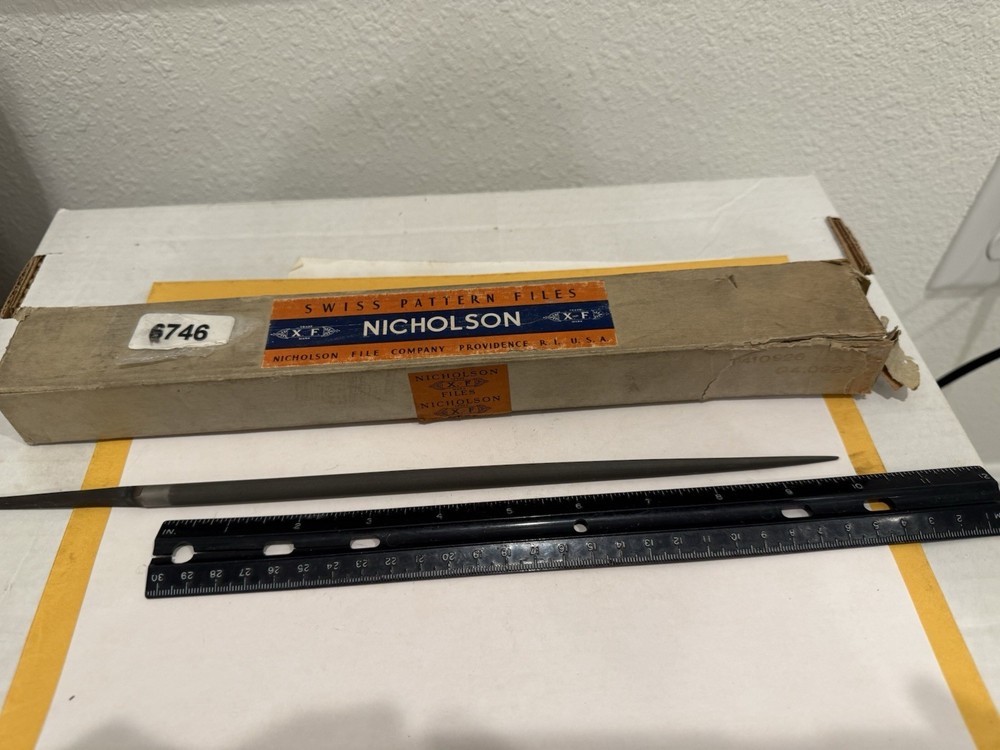 New Nicholson 10” Swiss Pattern Round File, #2 Cut, 5/16" Diameter