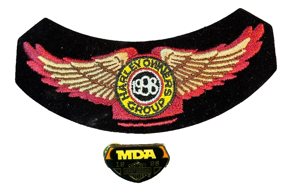 Harley-Davidson Owners Group Patch and Pin 1998