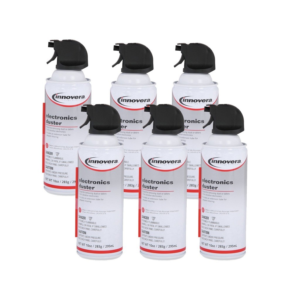 Innovera 10016-BNDL 10 oz. Compressed Air Duster Cleaner (6/Pack) New