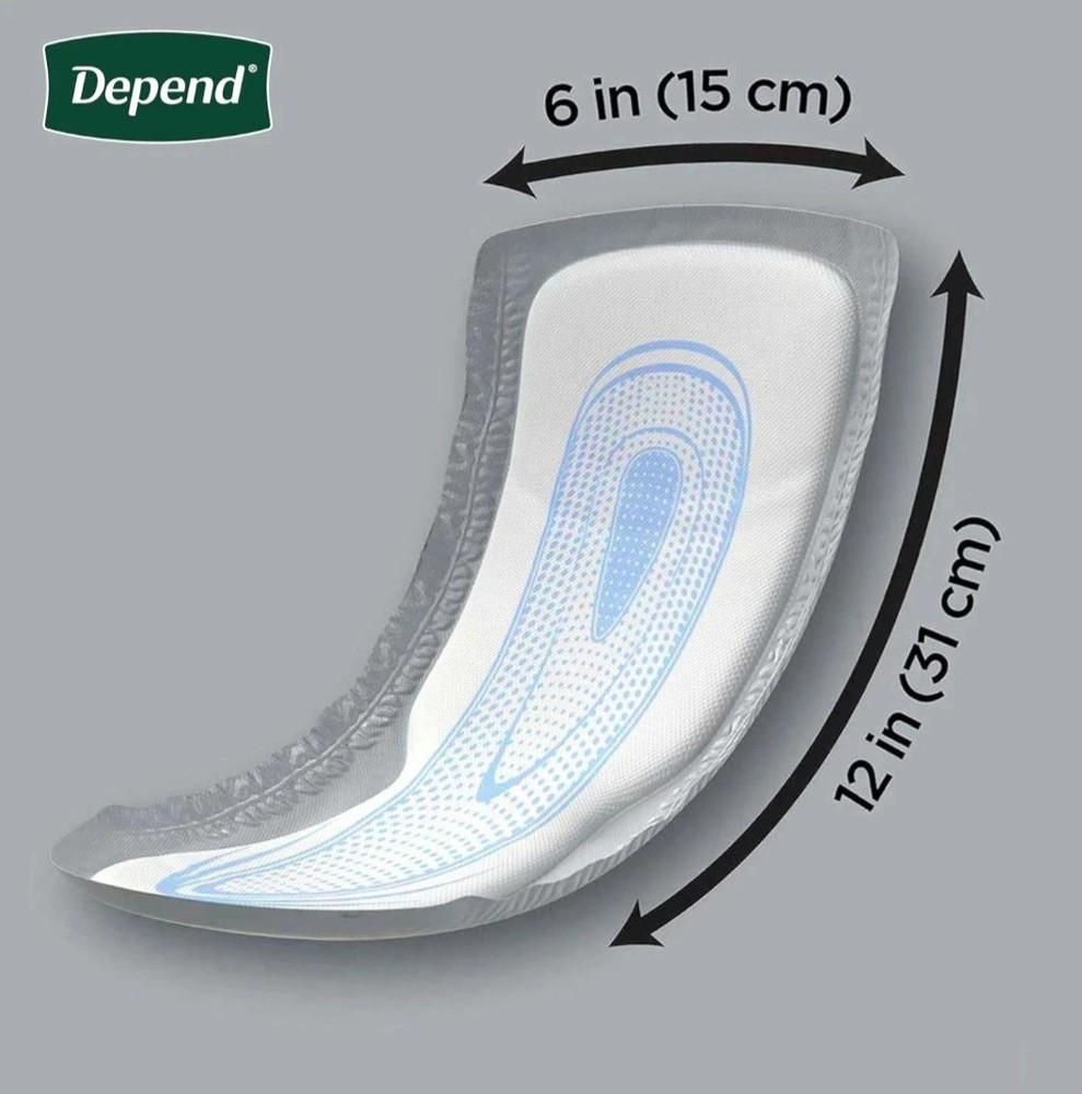 Depends Guards Incontinence Pads for Men, Maximum Absorbency, 52 Count