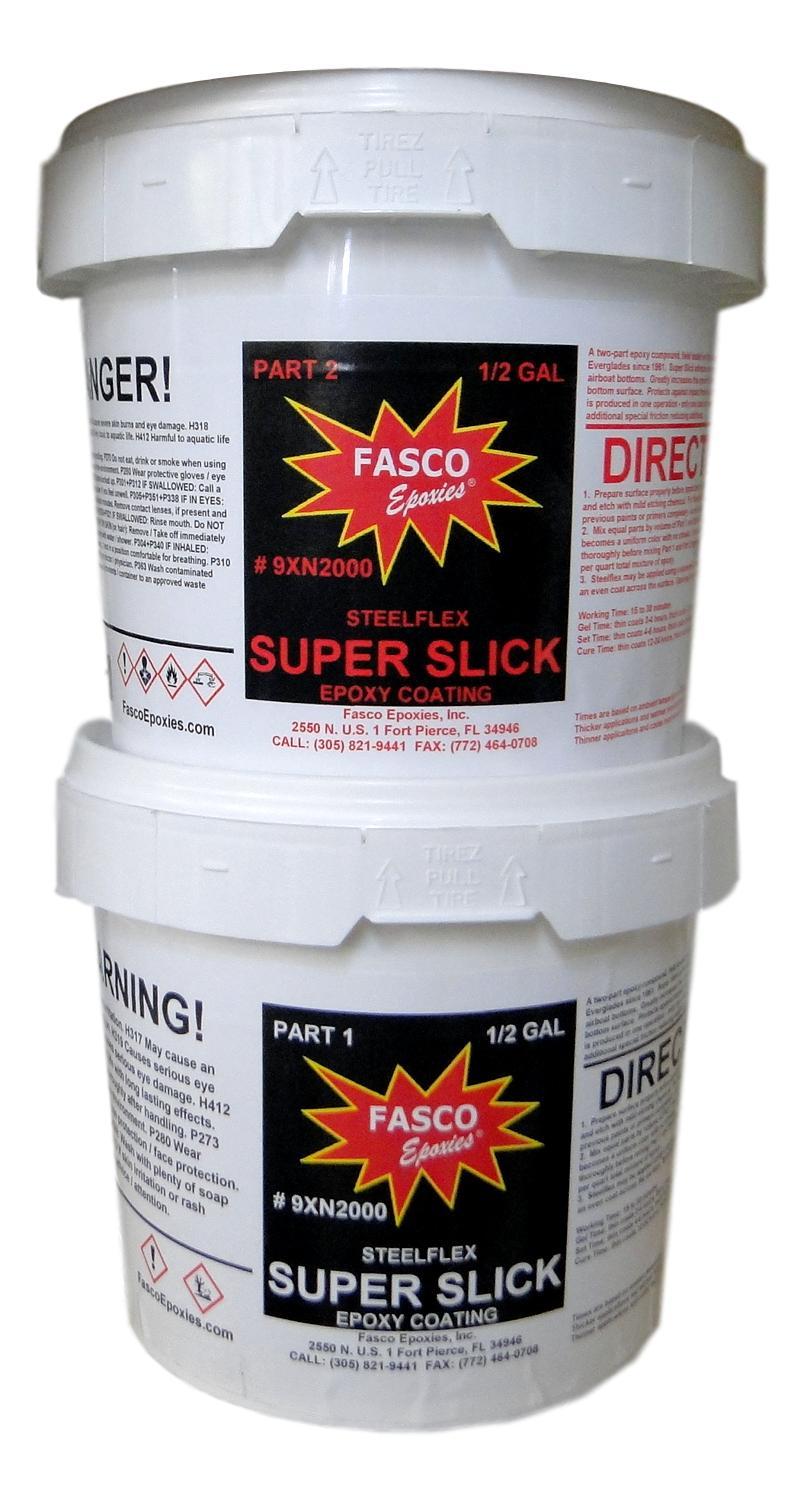 Super Slick 2000 Epoxy Bottom Coating for Airboats, Jet Ski's, Etc.: Gallon Kit