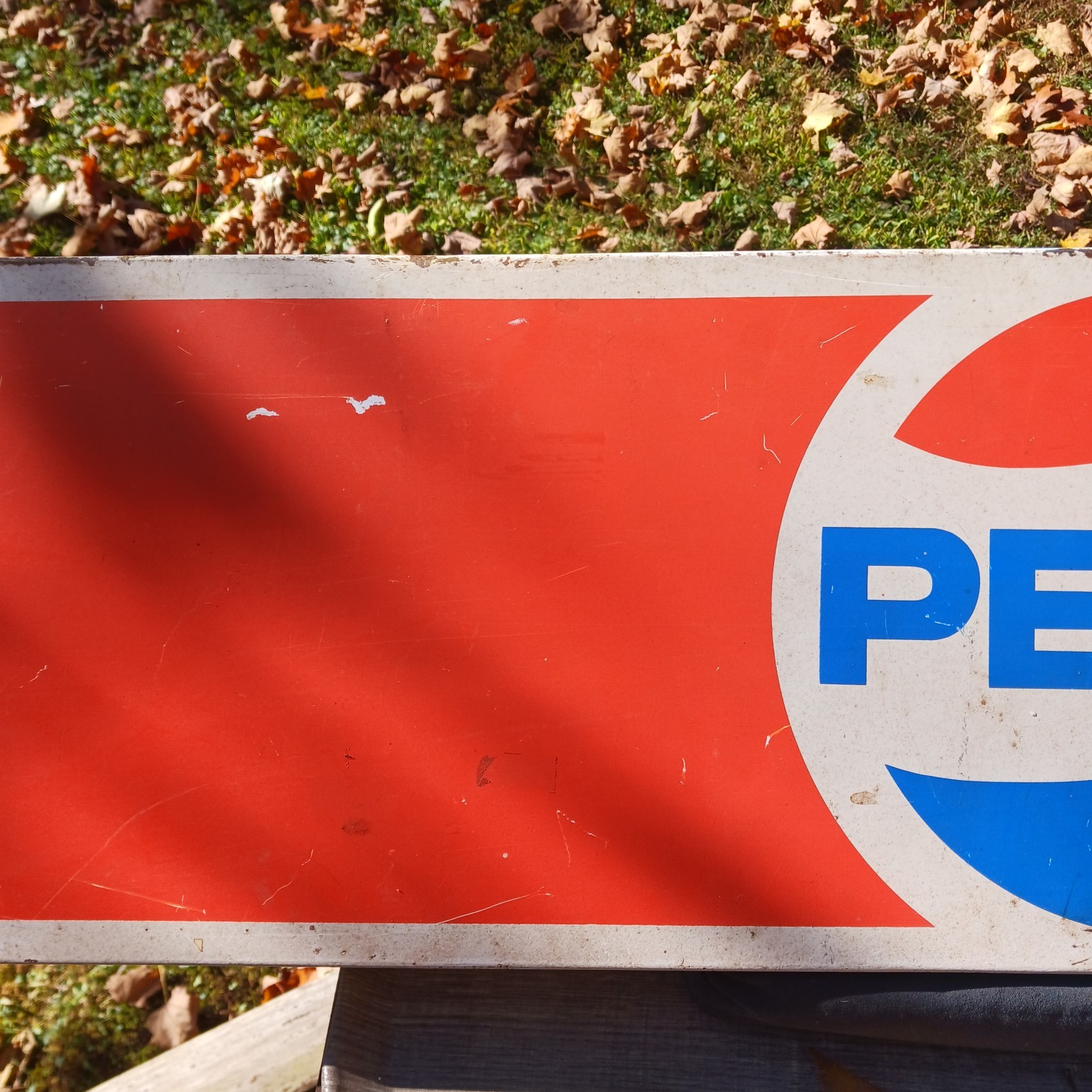 Pepsi Cola Metal Sign Display Topper