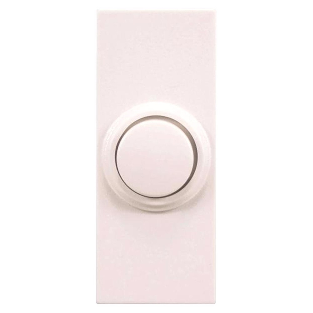 Heath Zenith SL-7393-03 Plastic Wireless Surface Pushbutton Doorbell