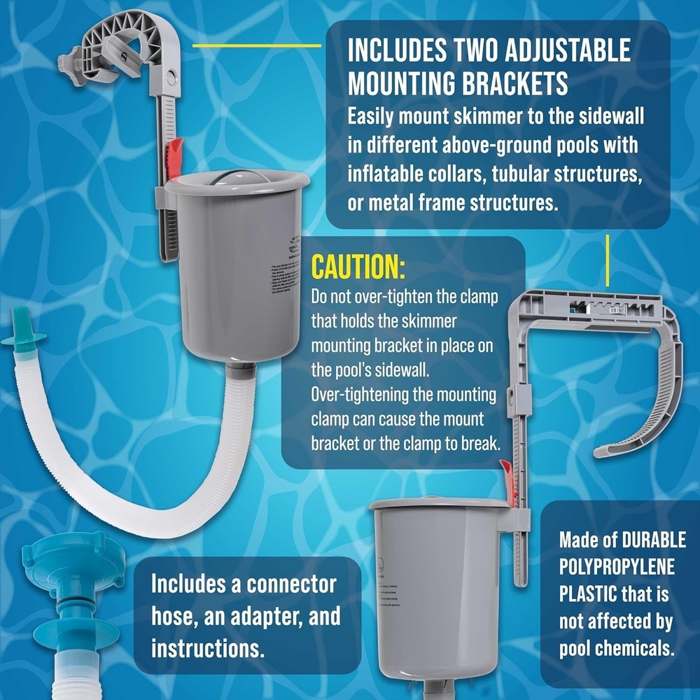 Skimmer de superficie para piscinas elevadas