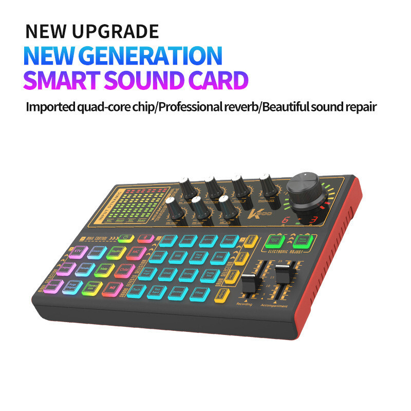 DJ Mixer Shaking Live Equipment Mobile Computer USB Multi-function Sound Card