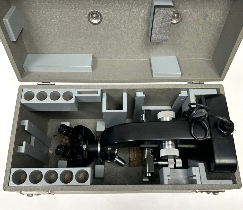 Vintage Leitz Wetzlar Binocular Microscope with Case