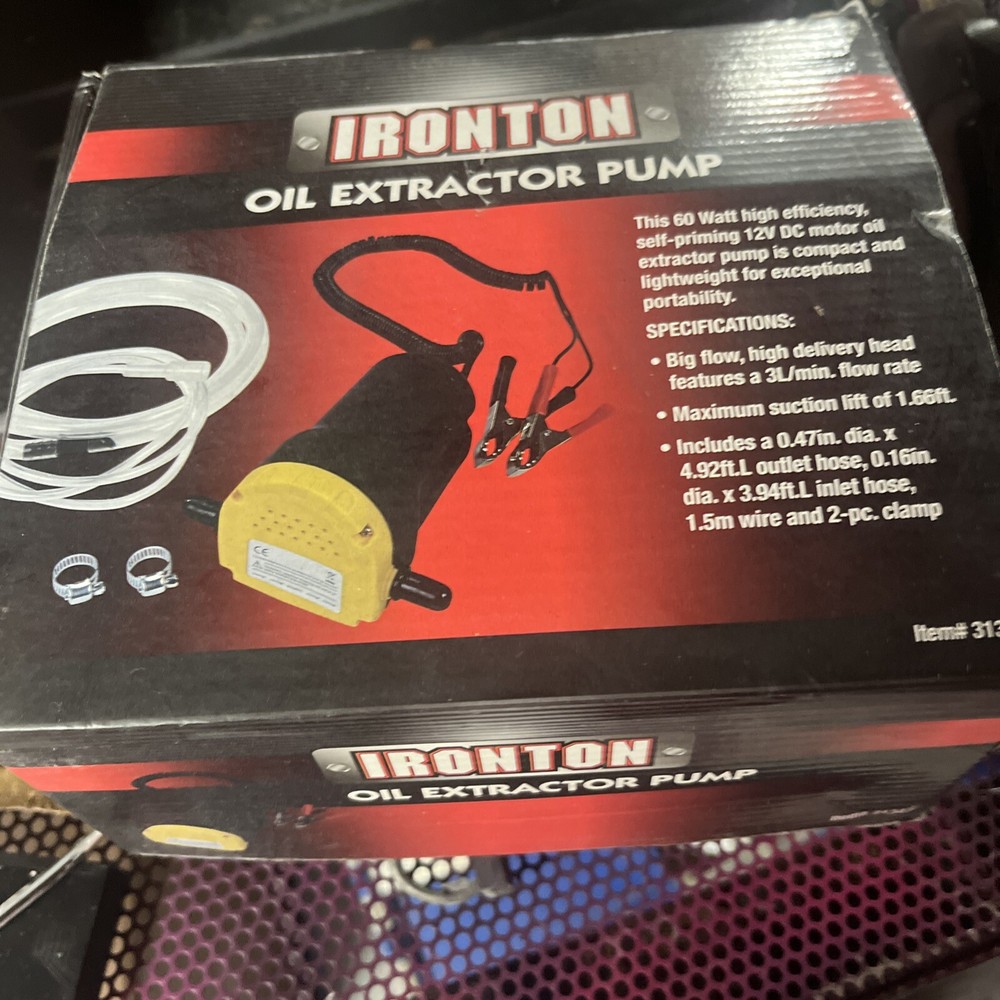 Ironton Oil Extractor Pump--New