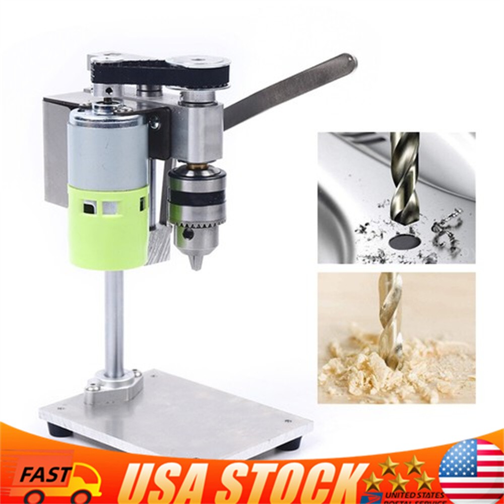 Mini Drill Press Bench Small electric Drill Machine Work Bench Variable Speed