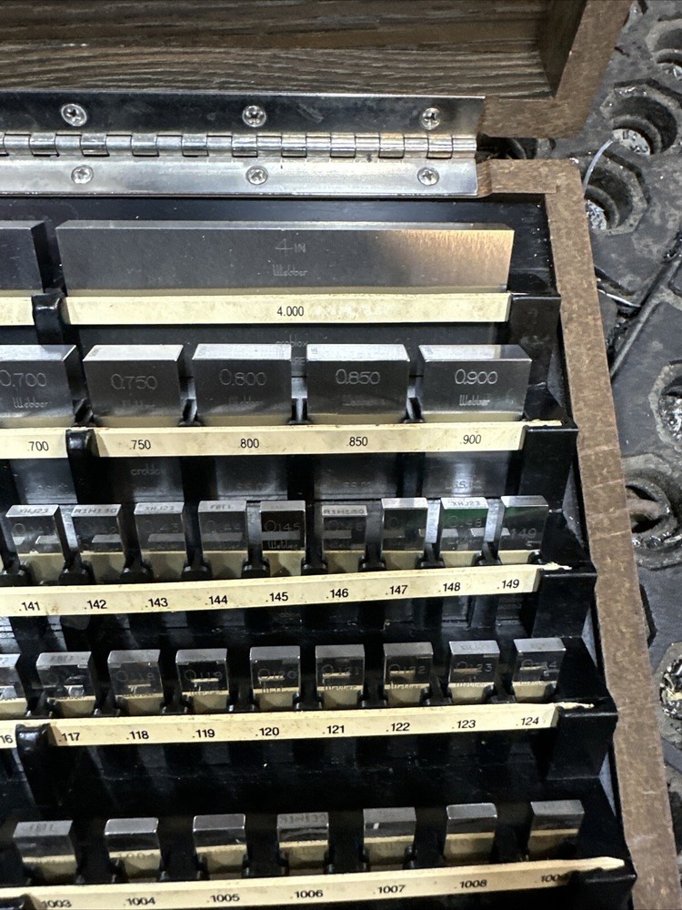 Starrett Webber Mitutoyo Mixed Gage Block Set Rectangular Machinist Tool Maker