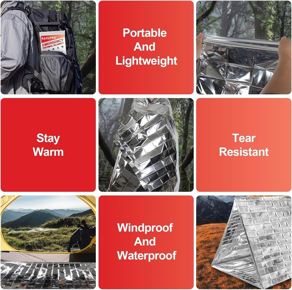 Emergency Mylar Blankets 9PK
