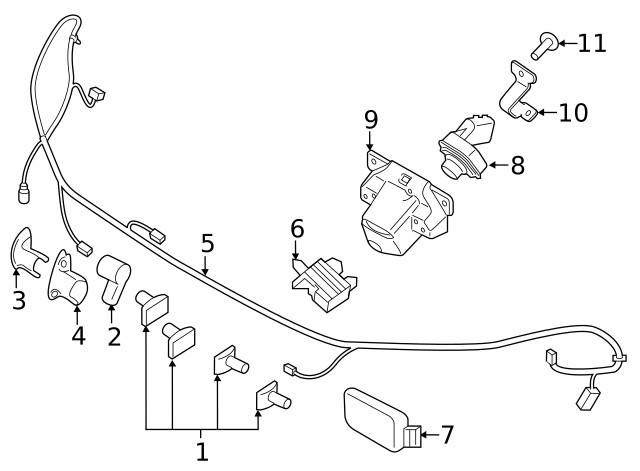 Genuine Ford Collision Avoidance Camera Bracket JB5Z-19H421-AA