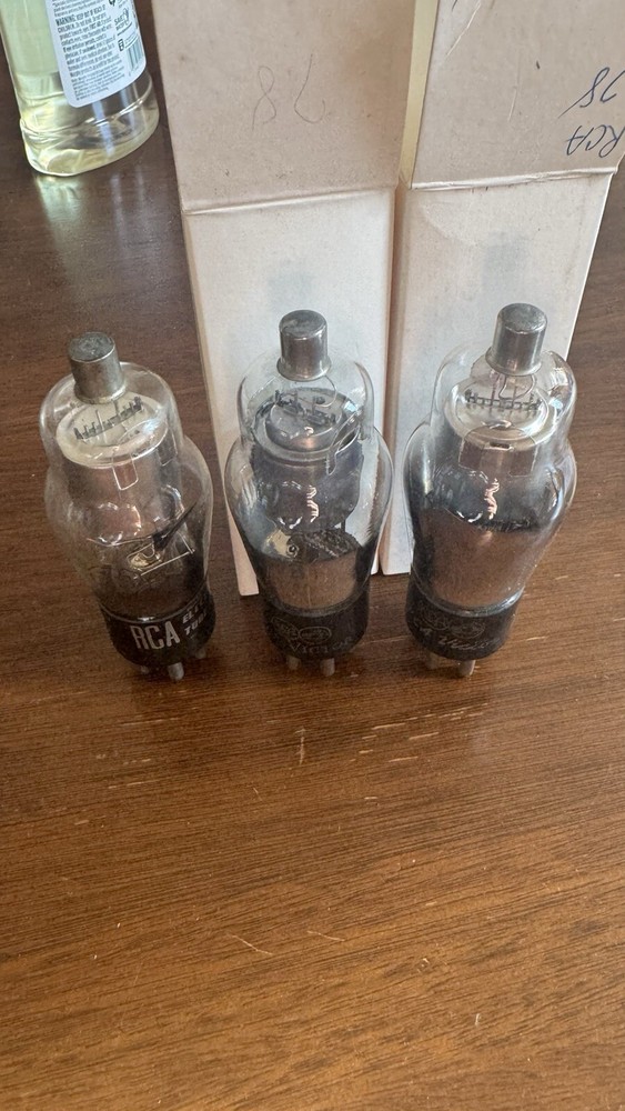 4 NOS RCA 78 ST Bottle Globes