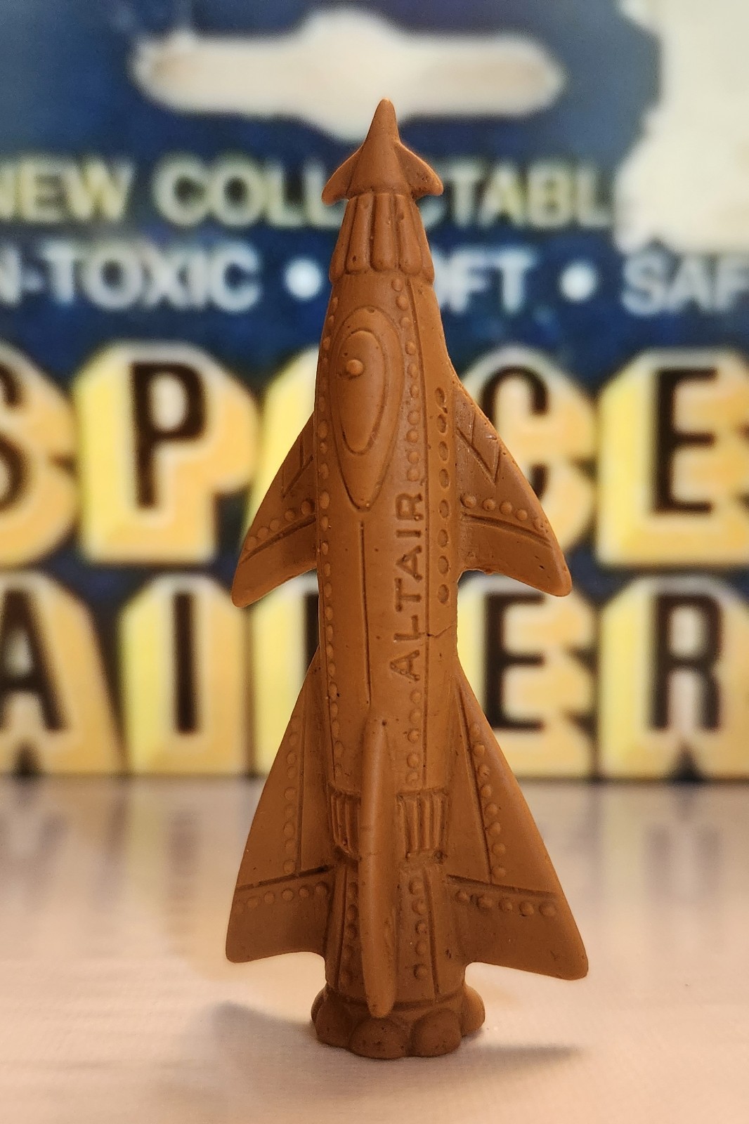 Diener Space Raiders Altair 2 Brown Eraser Vintage 70s Rocket