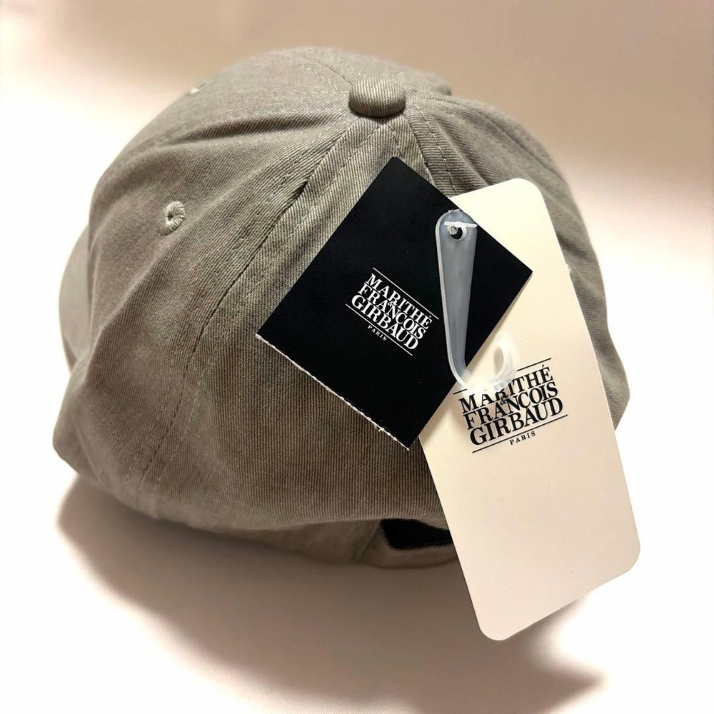 MARITHE + FRANCOIS GIRBAUD Gray Logo Cap with Adjustable Strap
