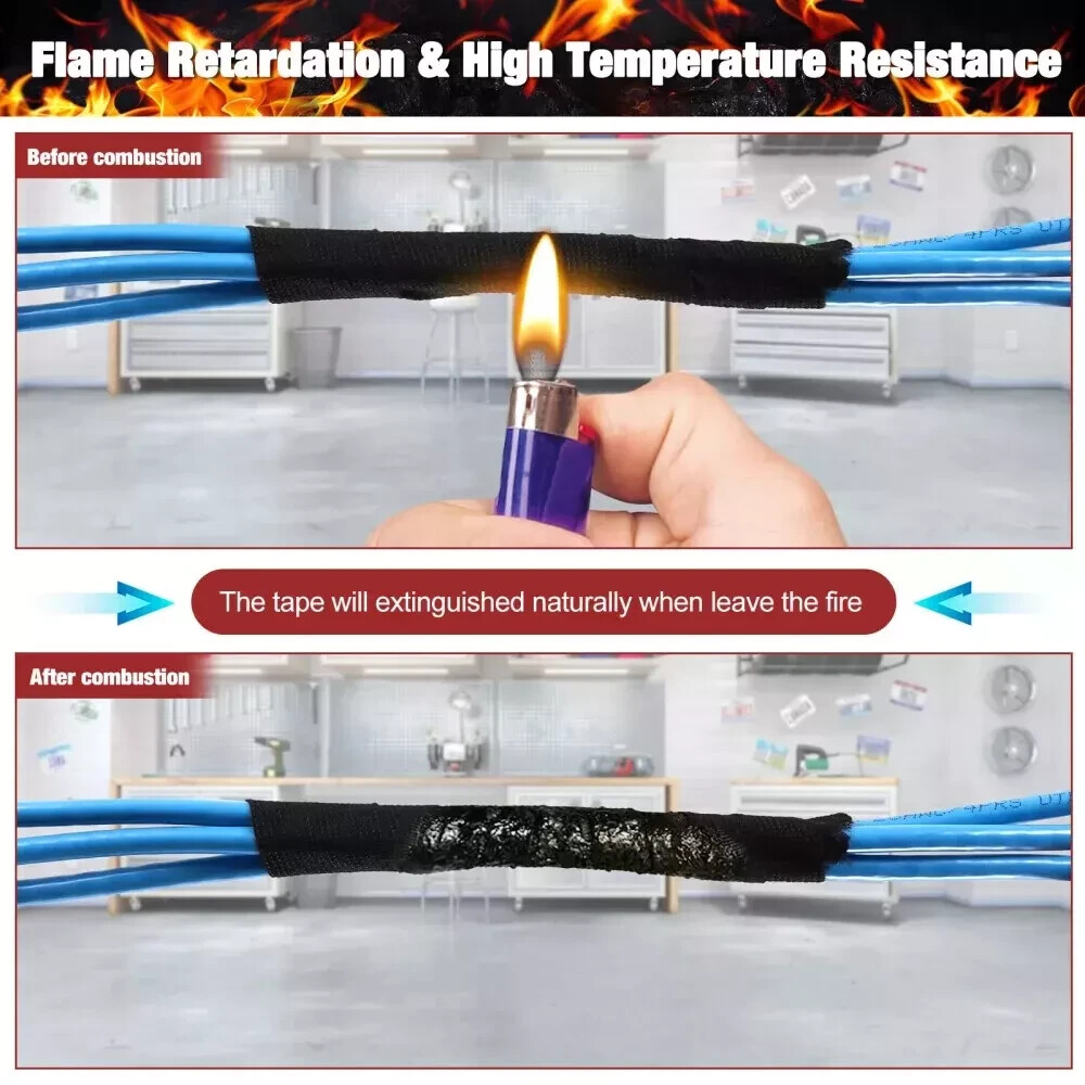 8 Rolls Cloth Tape Wire Electrical Wiring Harness Car Auto SUV truck 19mm*15m US