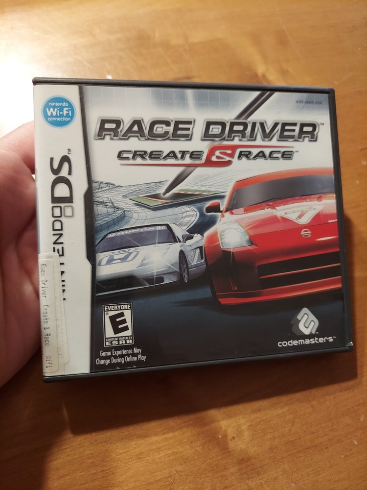 Nintendo DS Race Driver Create & Race EMPTY Case + Manual READ