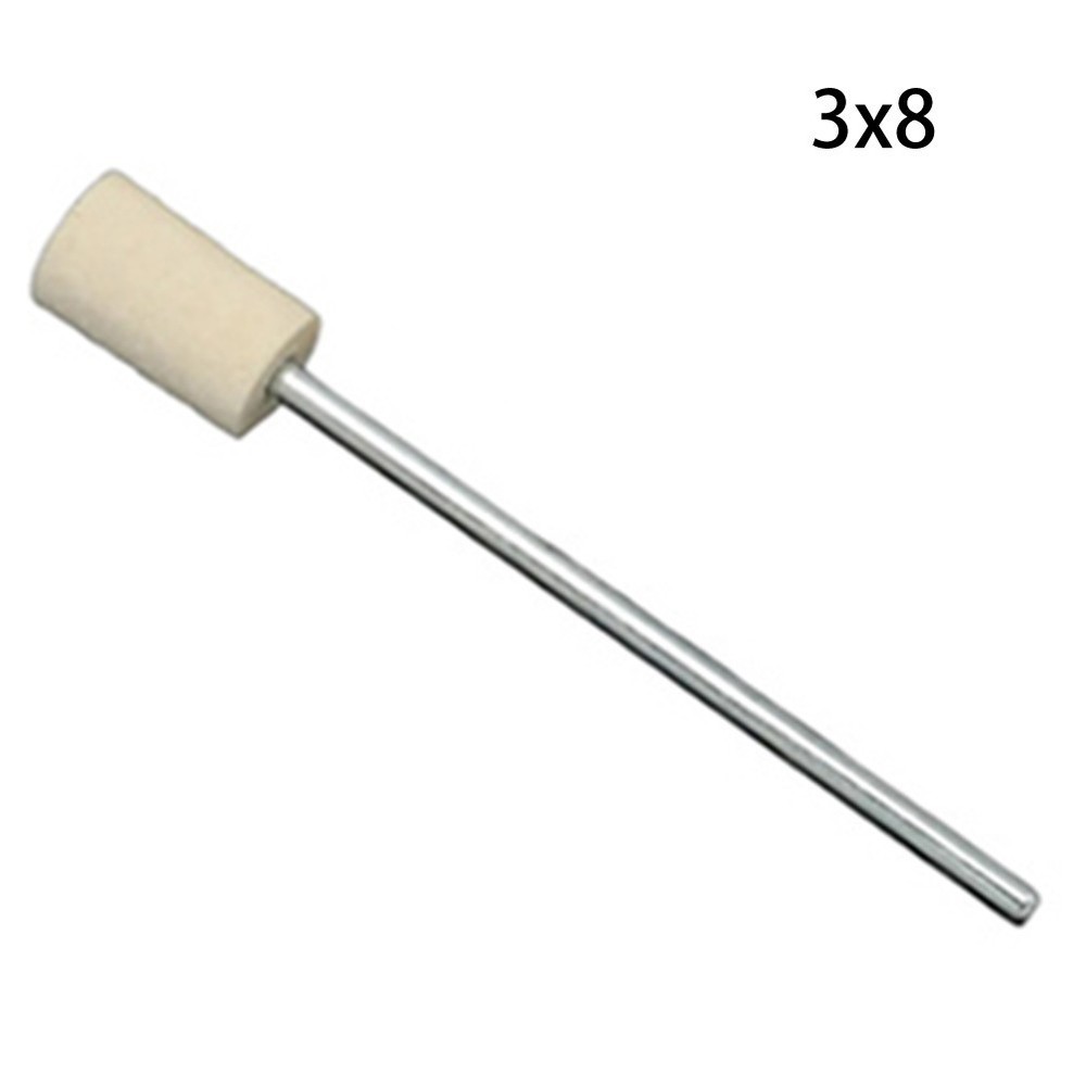 7pcs Wool Grinding Wheel Kit with 65mm Handle for Effective Rotary Tool Use