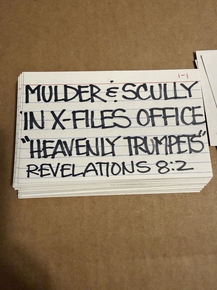 The X Files Original Chris Carter Script Call Sheets Sides Prop TV