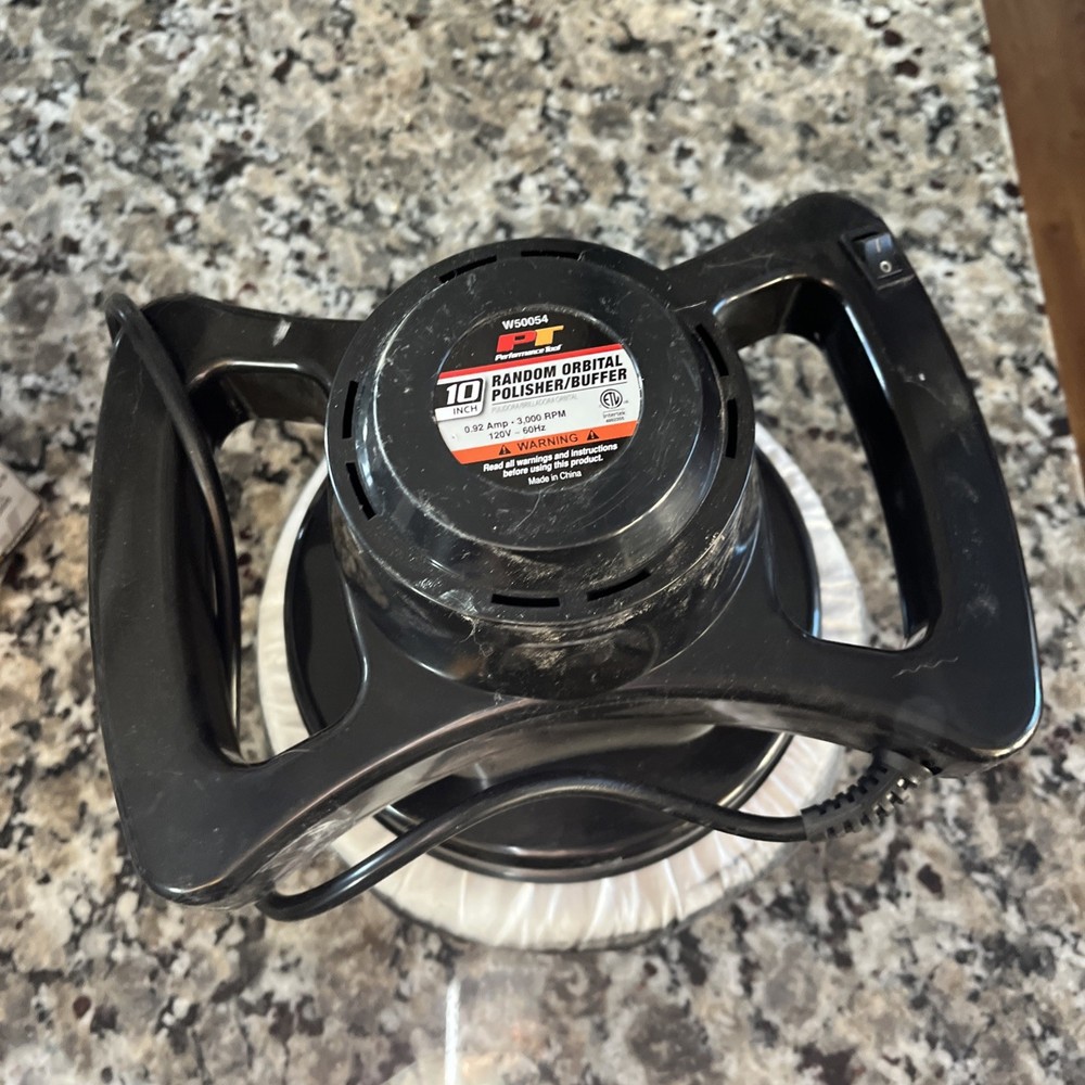 Performance Tool W50054 Random Orbital Buffer/Polisher, Black, 10 Inch