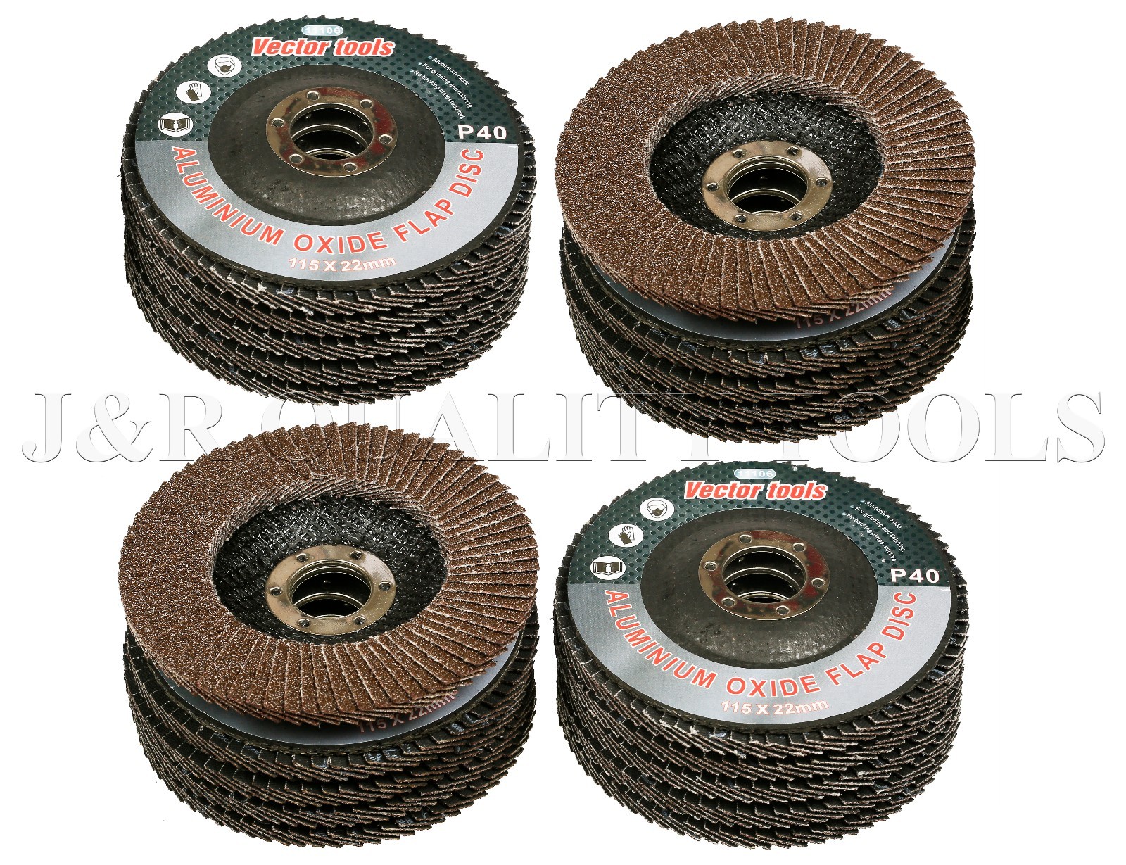 LOT OF 20  4 1/2" X 7/8" FLAP 80 GRIT WHEEL SANDING DISC ALUMINUM OXIDE