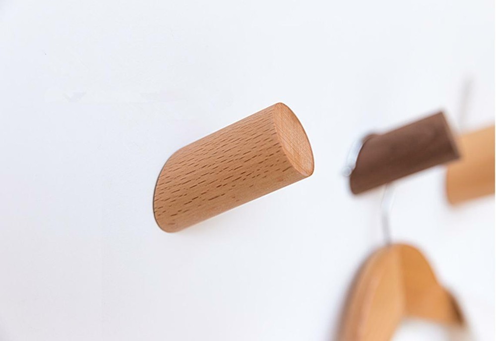 Solid Wood Hooks Simple Modern Ideas Wall Hooks Decorative Hooks Coat Hangers