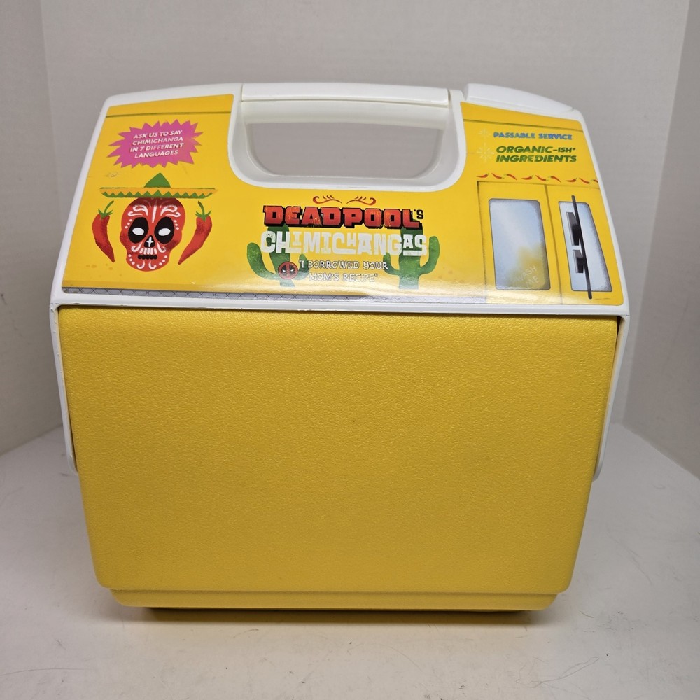 Used - Deadpool Igloo Playmate PAL Cooler 7 Qt 9 Can Marvel
