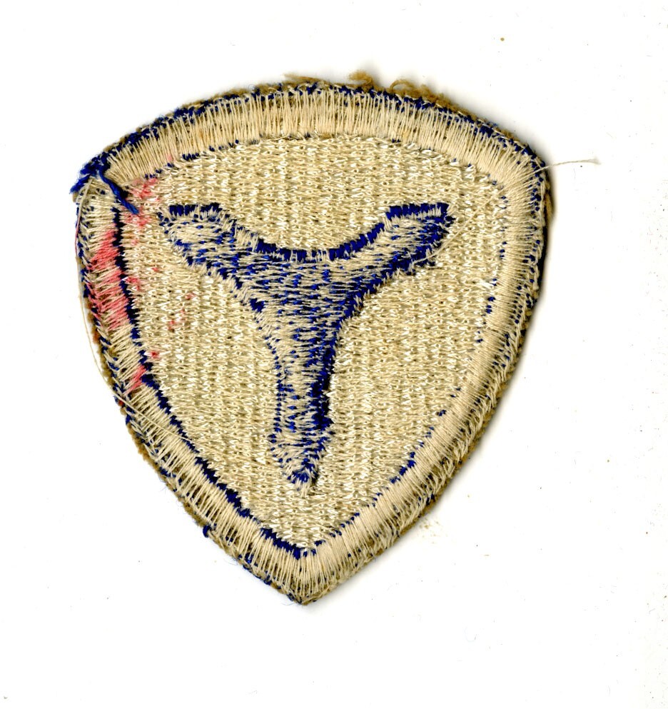 3rd Service Command White Back Patch WWII Vintage Mid Atlantic