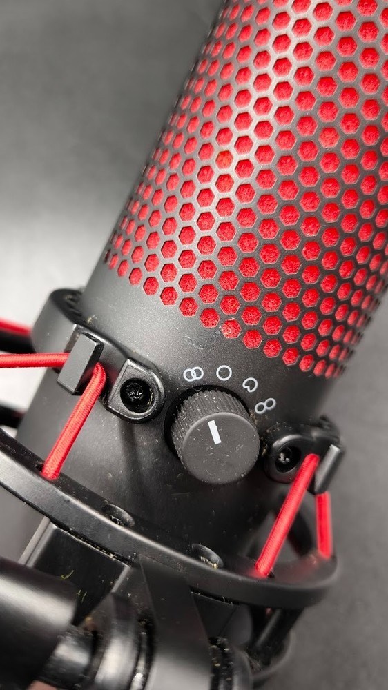 HyperX QuadCast Microphone Used Working Black/Red