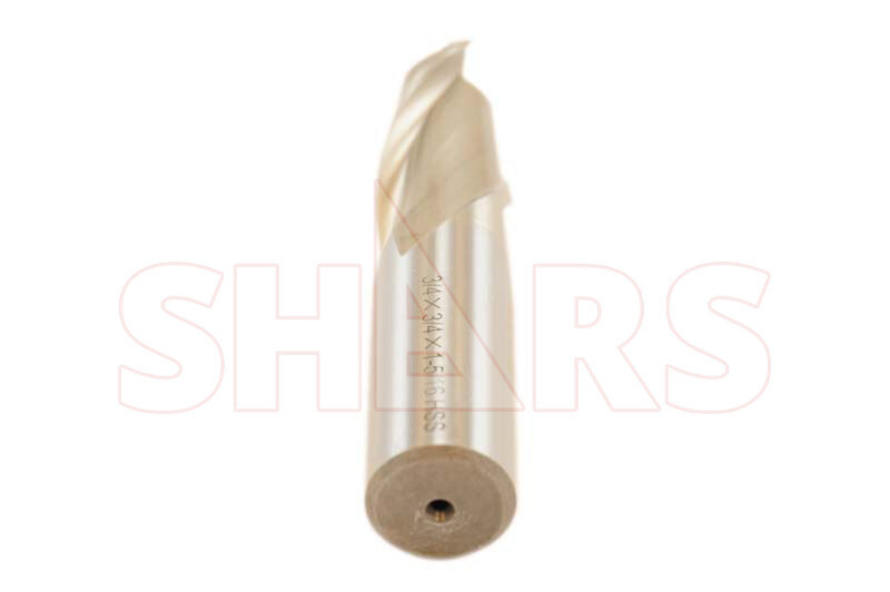 SHARS 1/2" HSS 2 Flute Single End Mill NEW !}