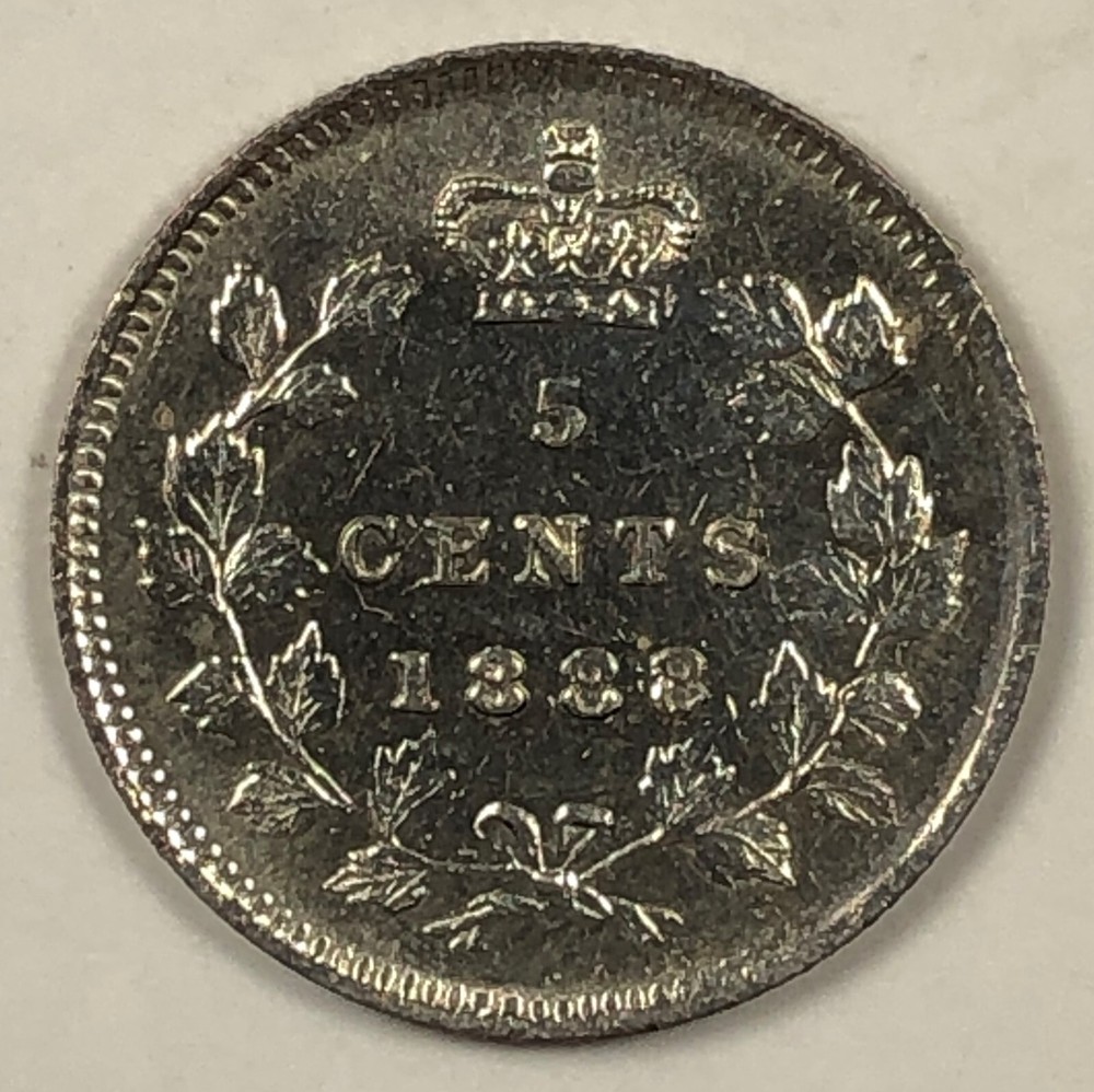 1888 Canada 5c KM2