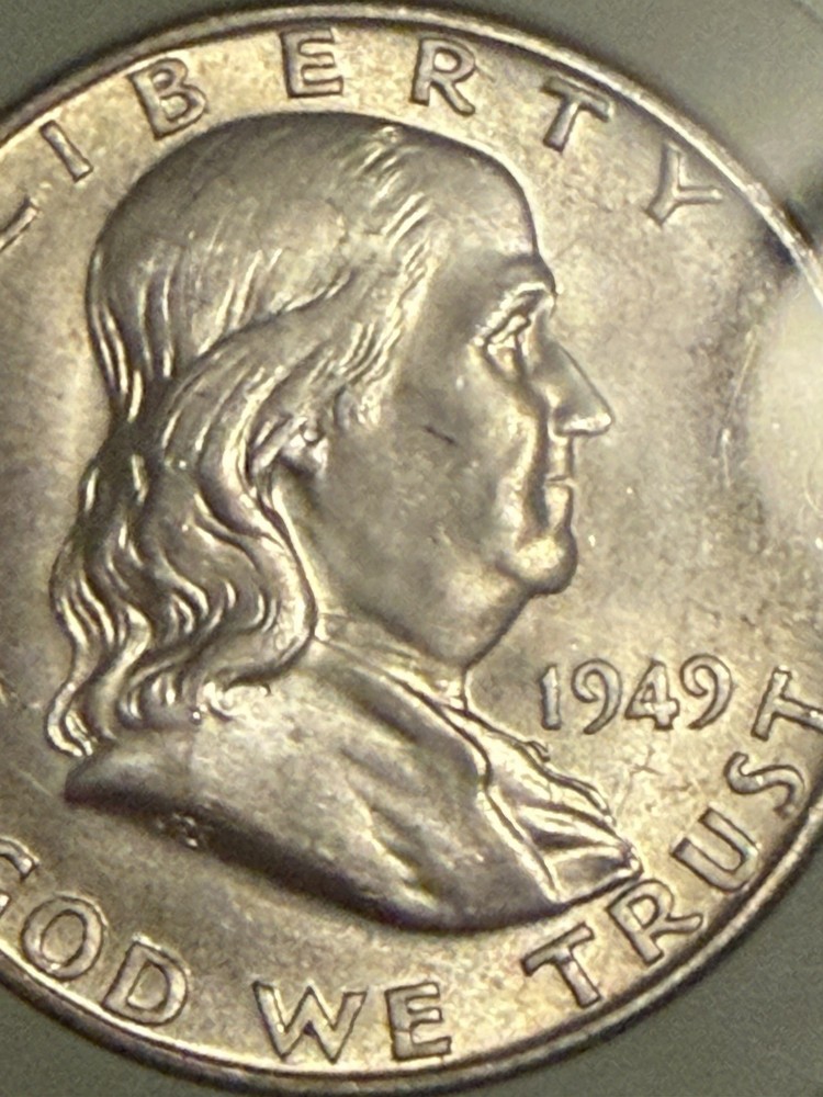 1949 D Franklin Half Dollar MS65 FBL