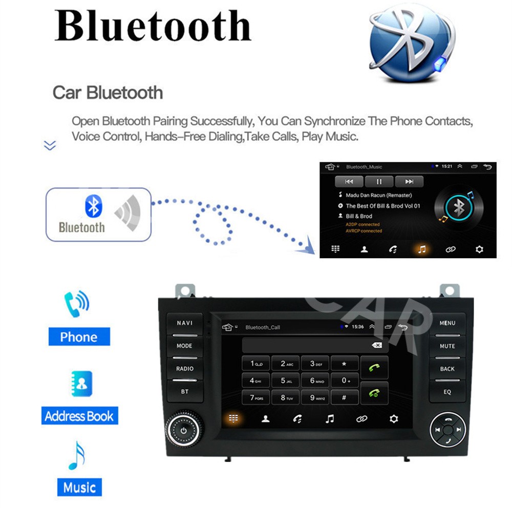 Android 14 Car Radio Player W/CAM Fit For Mercedes Benz SLK-Class R171 2004-2010