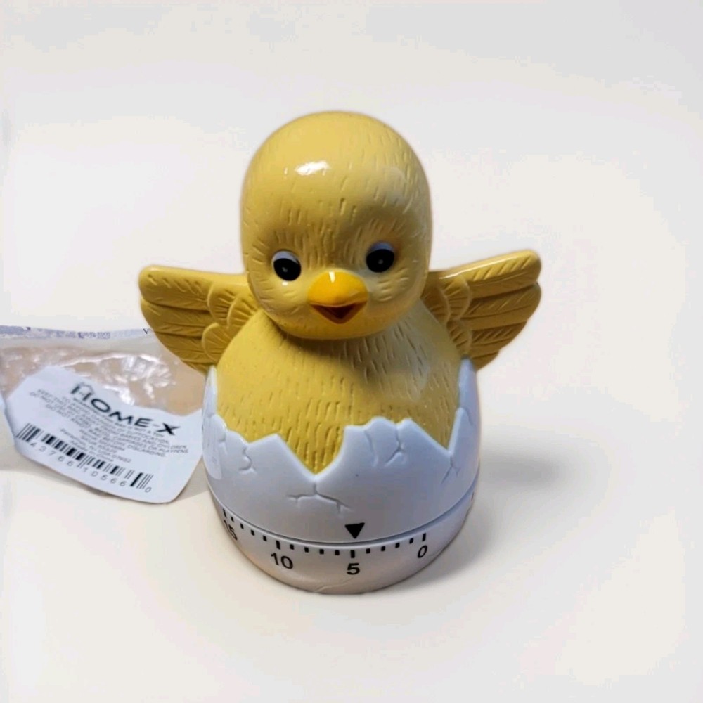 Chick egg timer kitchen timer mechanical cute with cracked egg 60 minute