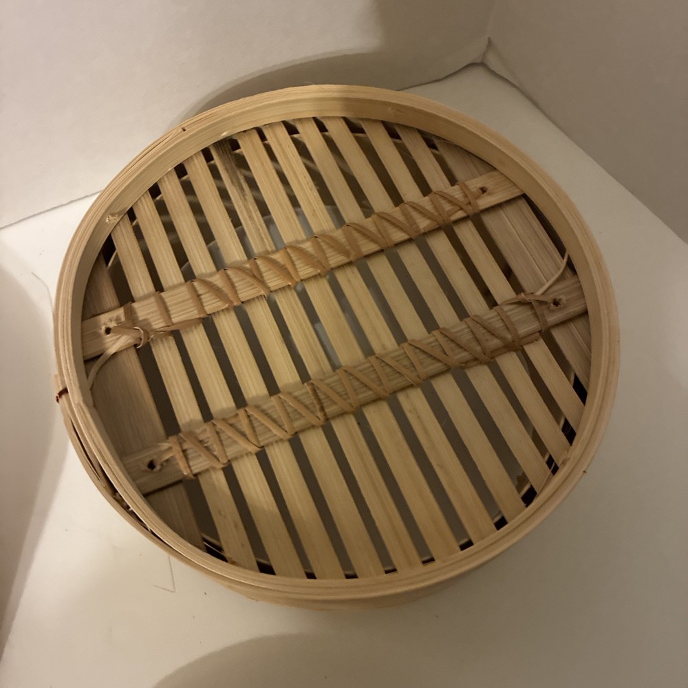 Bamboo Steamer Baskets | 3 Piece Set | 2 Baskets , 1 Lid