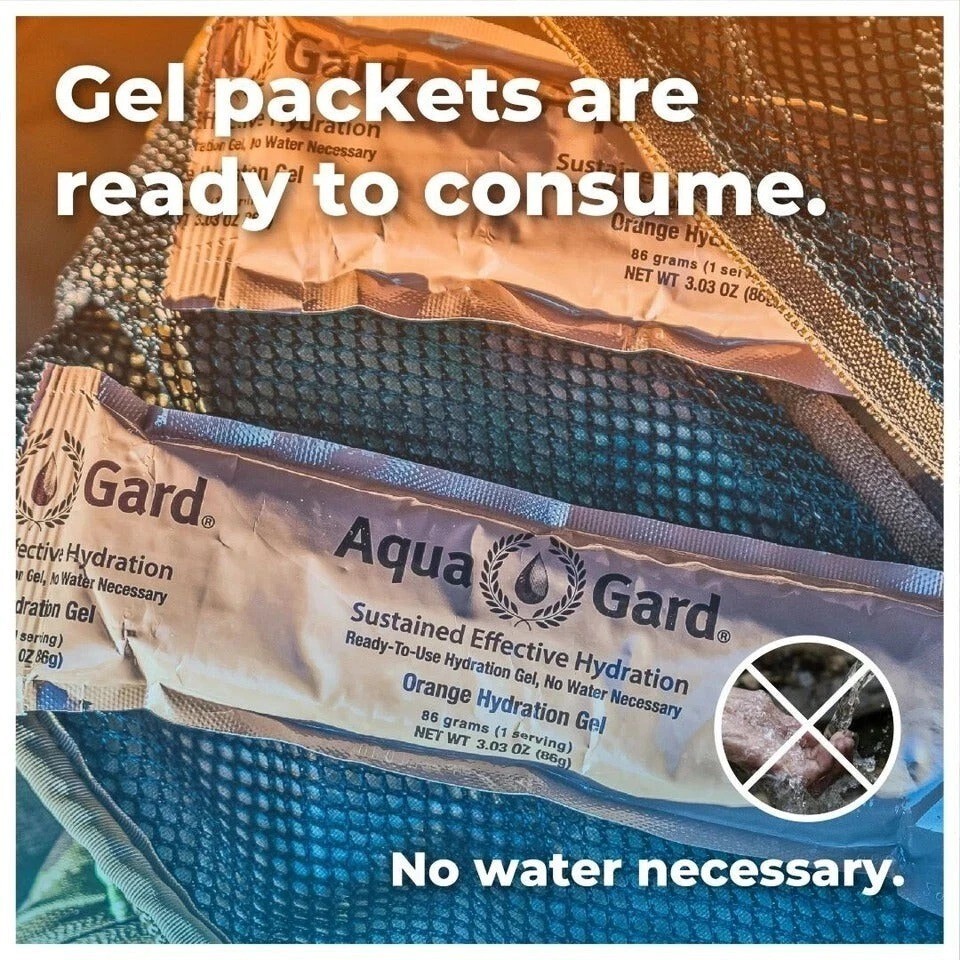 Aqua-Gard - Emergency Hydration Gel for Disaster Preparedness 1-Pack