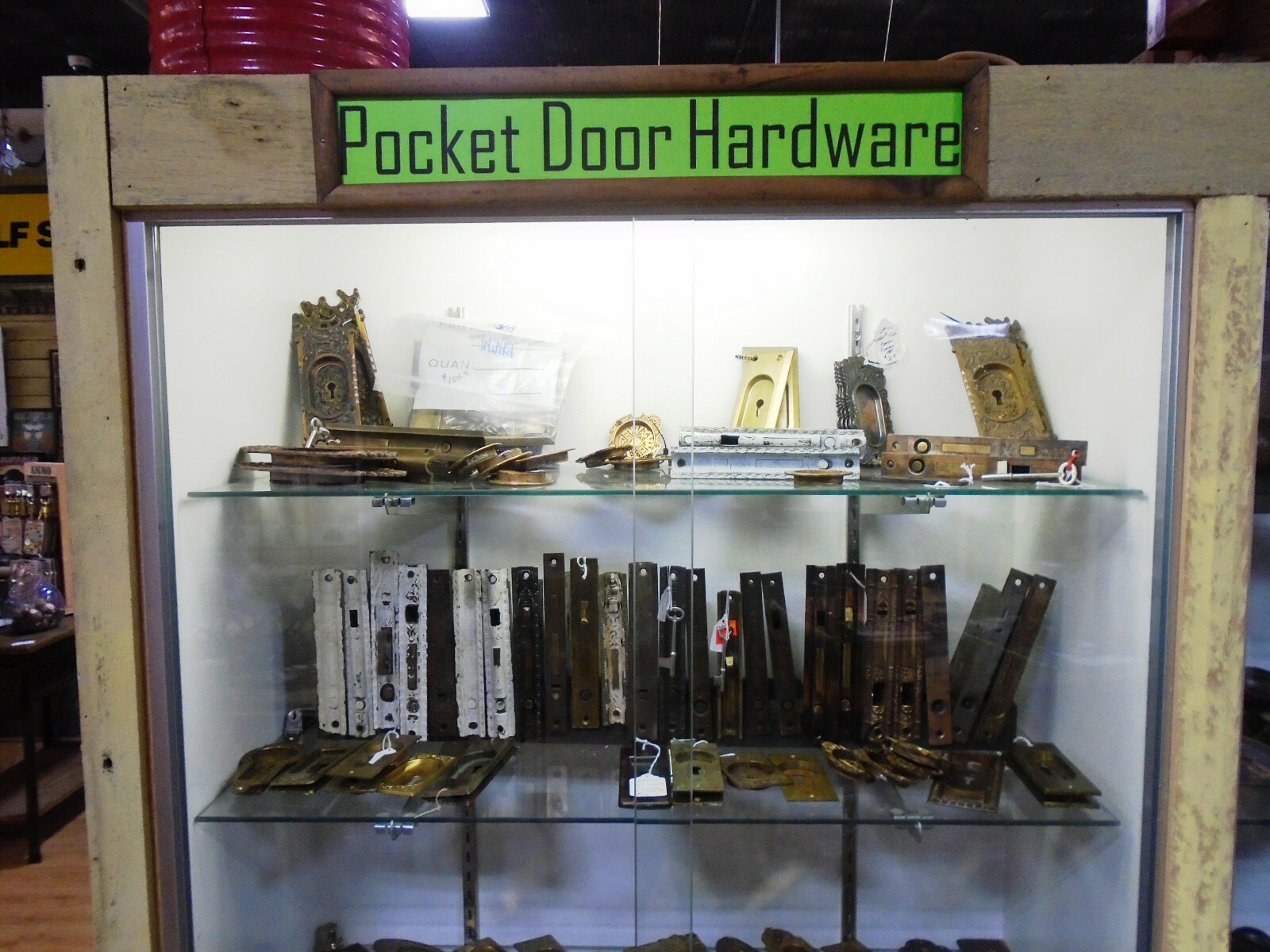 KEAN & DOTY (KD) POCKET DOOR MORTISE LOCK SET w/KEY: MALE & FEMALE (16941)