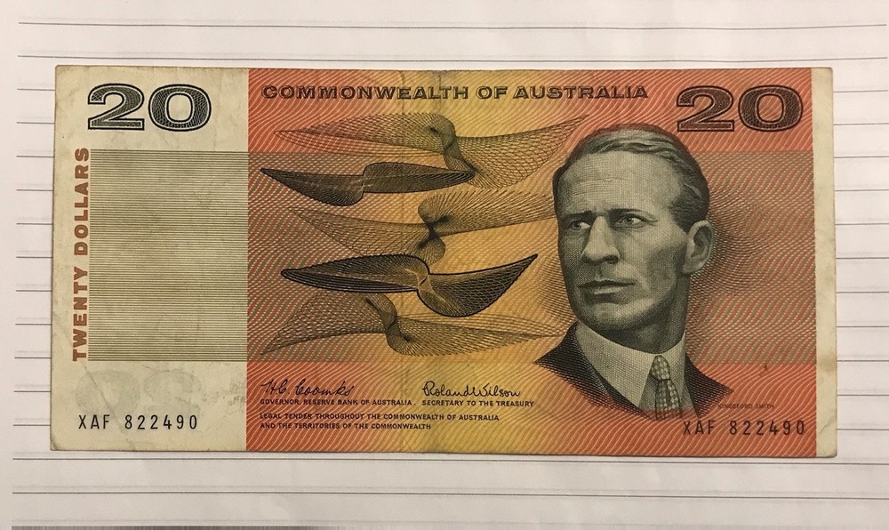 Australia 20 Dollars 1966-72 P-41a VF