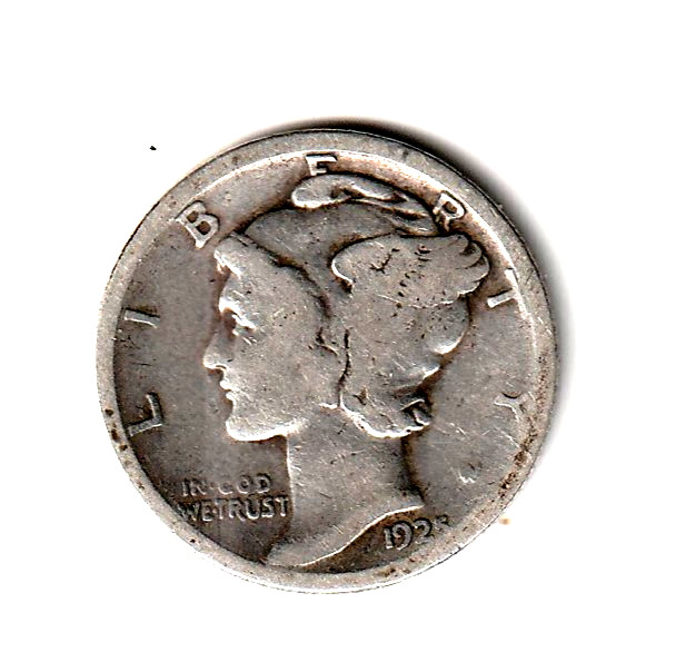 1925  Mercury Dime